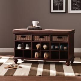 BC4013R Chelmsford By Southern Enterprises Entryway/Shoe Bench - Espresso