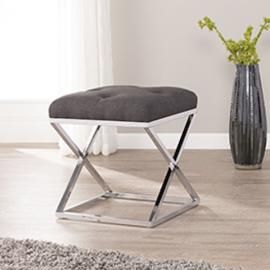 BC8096 Kinsella By Southern Enterprises Small Space Upholstered Stool