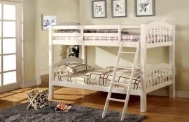 Coney Island Collection BK524W White Twin/Twin Bunk Bed