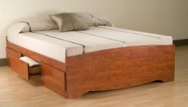 Cherry Full Platform Storage Bed (6-drawers) CBD5600
