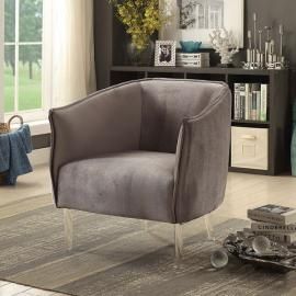 Donostia by Furniture of America CM-AC6348GY Accent Chair