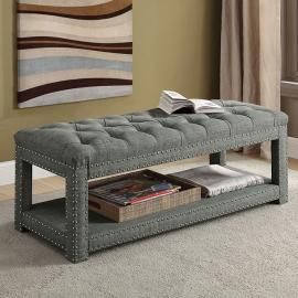 Einar by Furniture of America CM-BN6058LG-S Accent Bench
