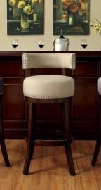 Lynsey by Furniture of America CM-BR6252BG-24 Swivel Counter Height Bar Stool Set of 2