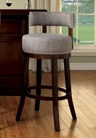 Lynsey by Furniture of America CM-BR6252LG-24 Swivel Counter Height Bar Stool Set of 2