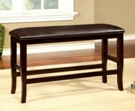Woodside II by Furniture of America CM3024PBN Counter Height Bench