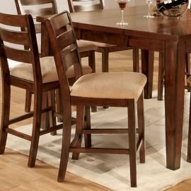 Priscilla II by Furniture of America CM3111PC-DK Counter Height Bar Stool Set of 2