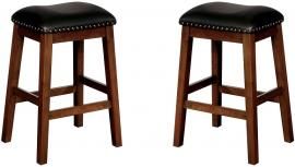 Lilian by Furniture of America CM3154ST Counter Height Bar Stool Set of 2