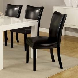 Lamia I by Furniture of America CM3176BK-SC Chair Set of 2