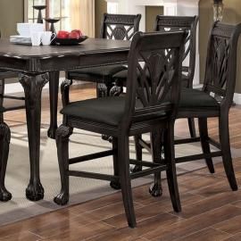 Petersburg by Furniture of America Dark Gray Counter Height Dining Chairs