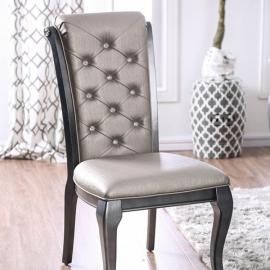 Amina by Furniture of America CM3219GY-SC Chair Set of 2