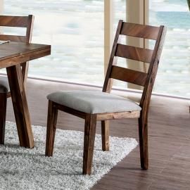 Signe by Furniture of America Light Oak Transitional Dining Chairs