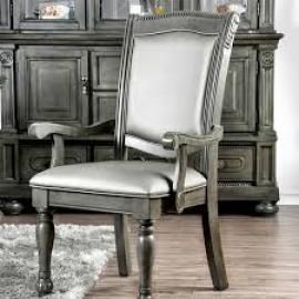 Alpena by Furniture of America CM3350GY-AC Arm Chair Set of 2
