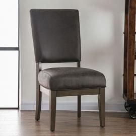 Irving by Furniture of America Gray & Espresso Rustic Dining Chairs