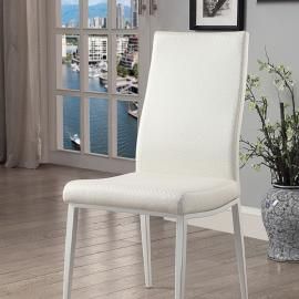 Miriam by Furniture of America CM3383W-WH-SC Chair Set of 2