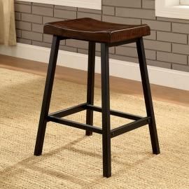 Lainey by Furniture of America CM3415PC Counter Height Bar Stool Set of 2