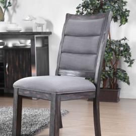 Isabelle by Furniture of America CM3451GY-SC Chair Set of 2