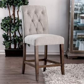Nerissa by Furniture of America CM3564A-PC Counter Height Chair Set of 2
