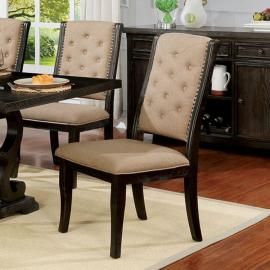 Patience by Furniture of America Dark Walnut Traditional Chairs