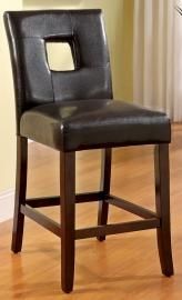 Lisbon II by Furniture of America CM3693PC Counter Height Bar Stool Set of 2