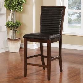 Jenessa by Furniture of America CM3820PC Counter Height Chair Set of 2