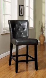 Belleview II by Furniture of America CM3871BK-PC Counter Height Bar Stool Set of 2