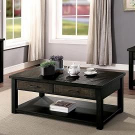 Ryhmney Rustic Oak & Finish by Furniture of America Collection CM4123C Coffee Table