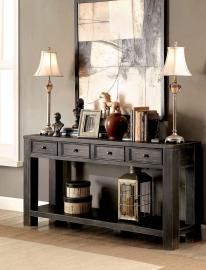 Meadow by Furniture of America Antique Black CM4327S Sofa Table