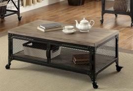 Ursula by Furniture of America Medium Oak CM4373C Coffee Table