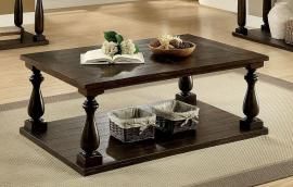 Luann by Furniture of America Dark Walnut CM4420C Coffee Table