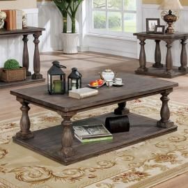 Tammie by Furniture of America Gray CM4421GY-C Coffee Table