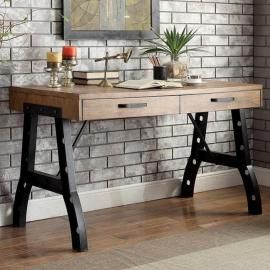 Kirstin by Furniture of America Rustic Oak CM4573S Sofa Table