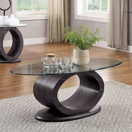 Lodi Gray Finish by Furniture of America Collection CM4825GY-C Coffee Table