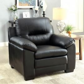 Parma Black Leatherette Chair CM6324BK-CH by Furniture of America