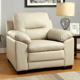 Parma Ivory Leatherette Chair CM6324IV-CH by Furniture of America