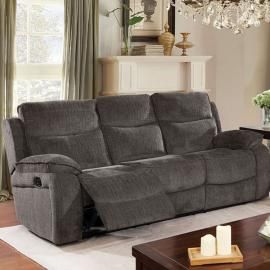 Selfridge Gray Fabric Reclining Sofa CM6942-SF by Furniture of America