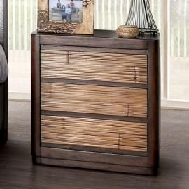 Covilha Antique Brown Finish Night Stand CM7522N by Furniture of America