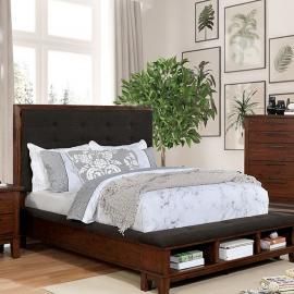 Knighton Brown Cherry Finish Queen Bed CM7528Q by Furniture of America