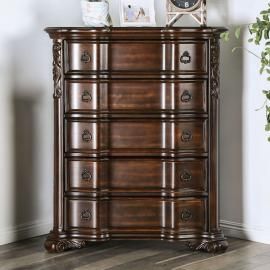 Arcturus Brown Cherry Finish Chest CM7859C by Furniture of America