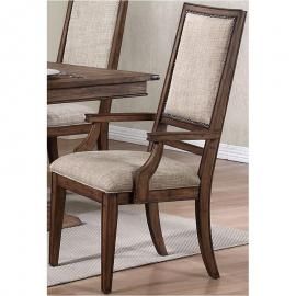 Sutton Manor D1505-25 Distressed Oak Dining Height Arm Chair Set of 2