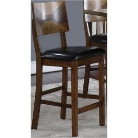 Gillian D228-22 Light and Dark Oak Counter Height Chair Set of 2