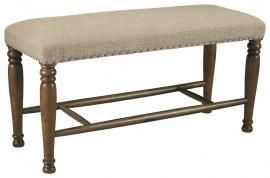 Ashley Lettner Gray & Brown Finish D733-00 Counter Height Bench