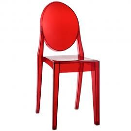 Casper EEI-122-RED Red Stackable Dining Side Chair