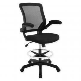 Veer EEI1423BLK Black Drafting Table Chair