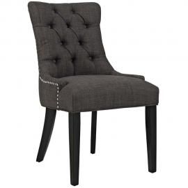 Regent EEI-2223-BRN Brown Fabric Dining Side Chair