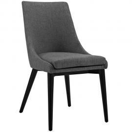 Viscount EEI-2227-GRY Gray Fabric Parson Dining Side Chair