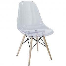 Pyramid EEI-2315-CLR Clear Dining  Side Chair
