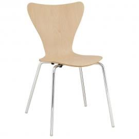 Ernie EEI-537-NAT Wood/Metal Dining Side Chair with Natural Finish Seat