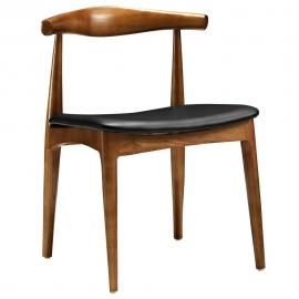 Tracy EEI-559 Mid Century Modern Curved Dining Arm Chair