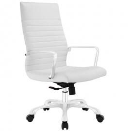 Finesse EEI1061 Highback White Leatherette Office Chair