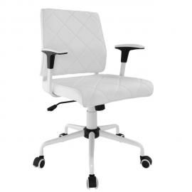 Lattice EEI1247 White Vinyl Office Chair